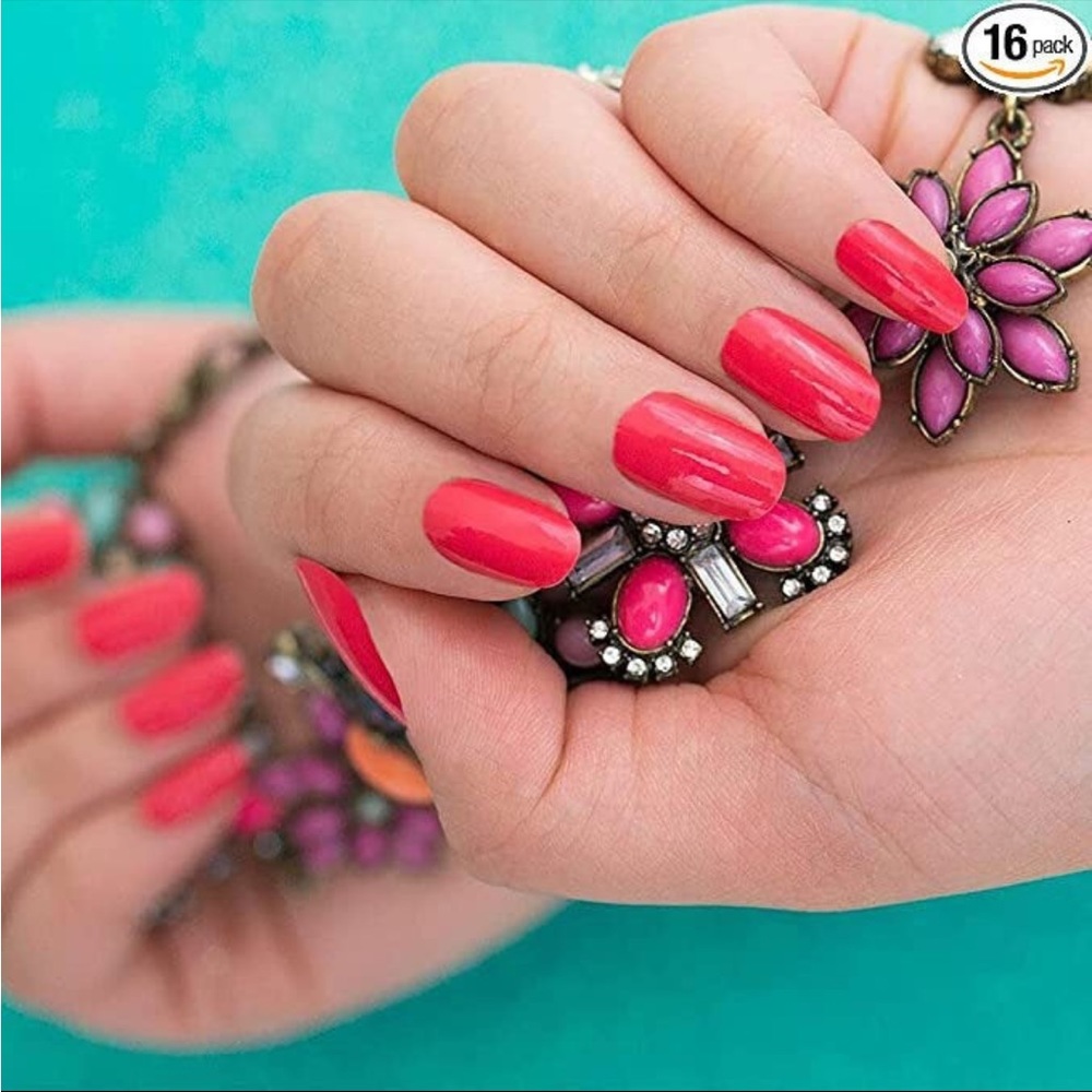 *Retired* Color Street: Ecuador-able | Hot Pink Orange Summer Bright Neon Red - Picture 6 of 13